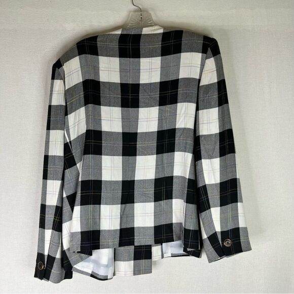 Amanda Smith Vintage Blazer Skirt Set 90s Clueless Plaid Double Breasted 16 - Picture 8 of 15